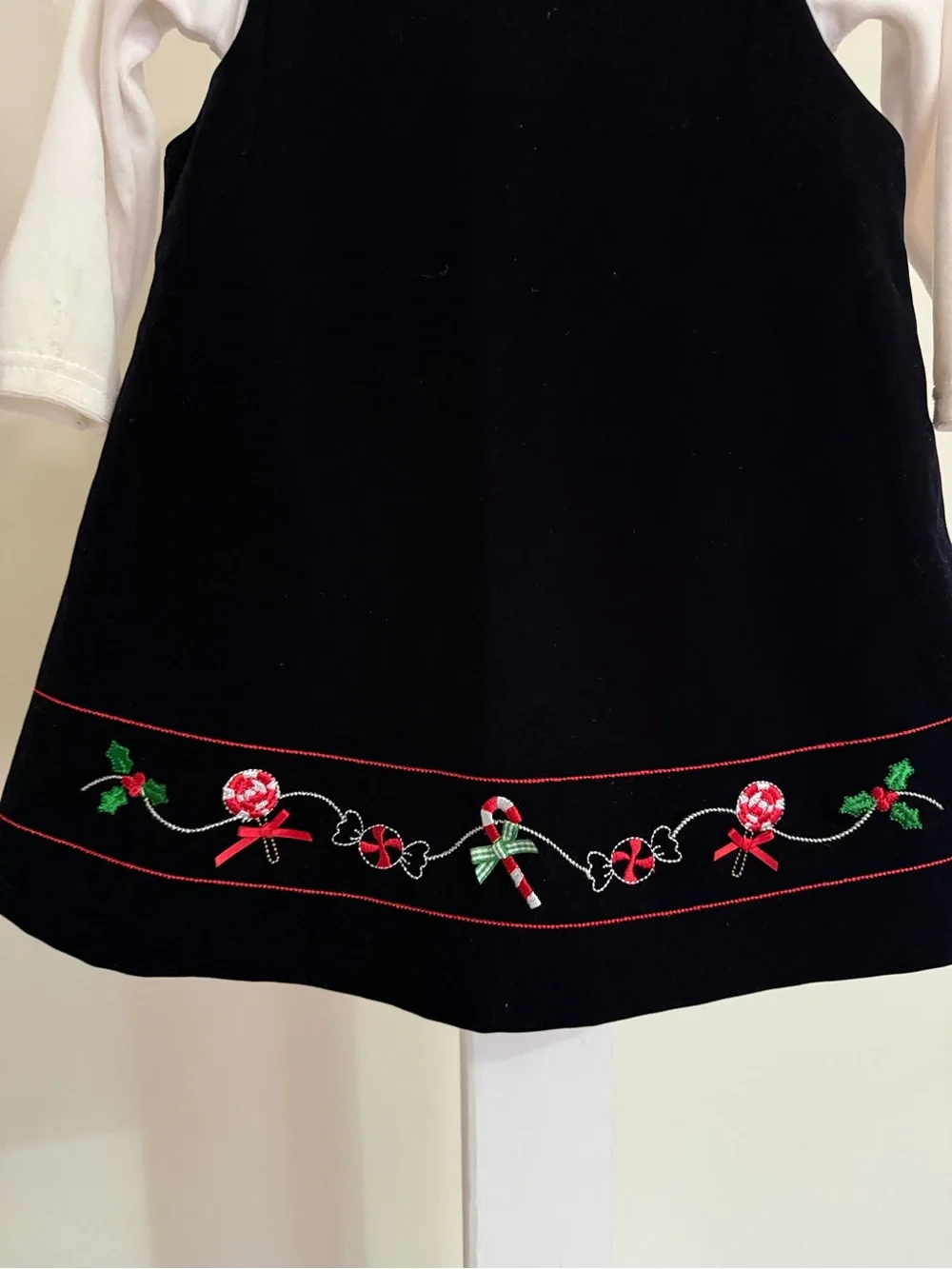 Sophia Rose Velvet Christmas Dress Set